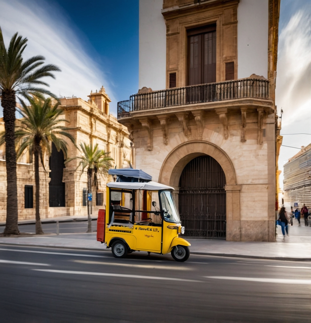 Disfruta de un paseo único por Alicante en nuestros innovadores tuk tuk eléctricos y vive la ciudad como un local. paseo en tuk tuk por Alicante